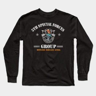 Proud US Army 5th Special Forces Group - De Oppresso Liber SFG - Gift for Veterans Day 4th of July or Patriotic Memorial Day Long Sleeve T-Shirt